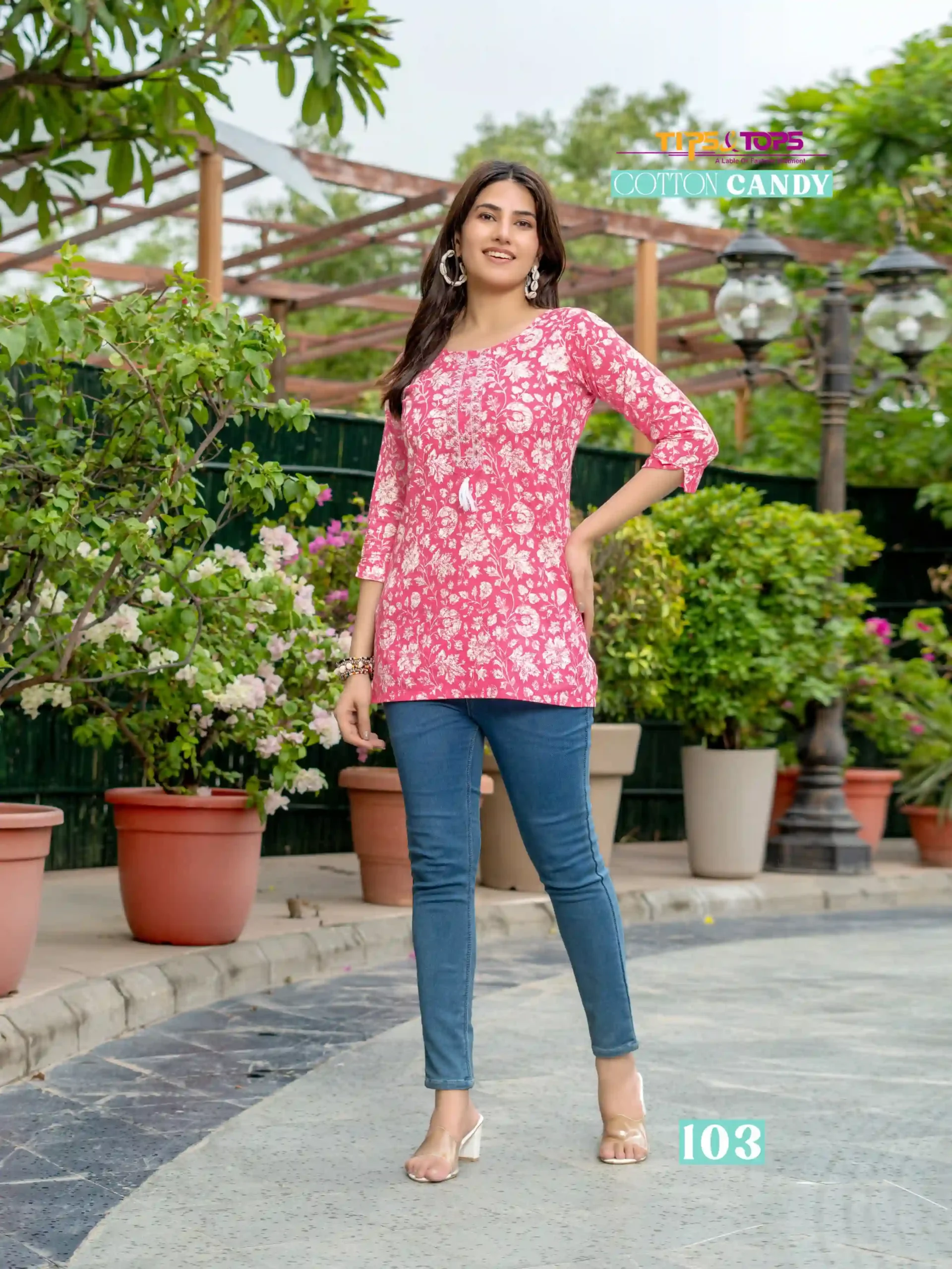 Tips & Tops Cotton Candy Vol 04 Premium Cotton Wholesale Fancy Top Catalog — Wholesale Kurtis, MPA wholesale from Surat — Photo 2